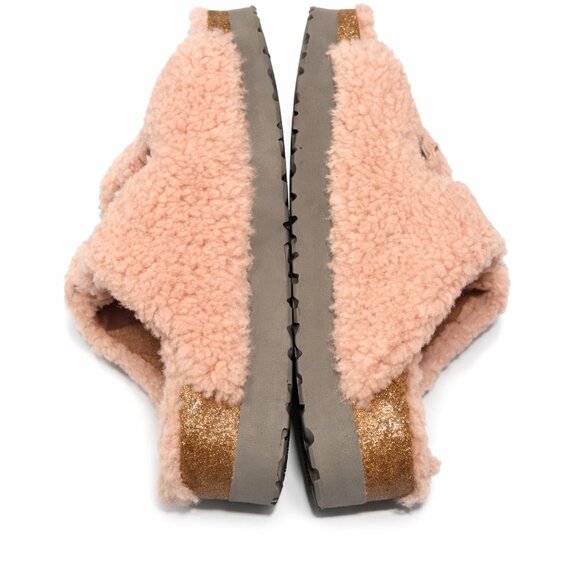 NWT Papillio by Birkenstock Rose Arizona Big Buckle Platform Teddy Eu 41/US 10